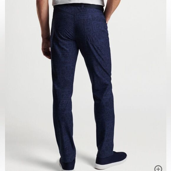 Peter Millar Crown Sport Paisley Pants 36/30 Golf‎ Pants NWT IN PACKAGING - Picture 3 of 7